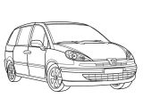 Coloriage Voitures A Imprimer Coloriage Voiture Peugeot 807 Dessin