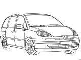 Coloriage Voitures A Imprimer Coloriage Voiture Peugeot 807 Dessin