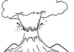 Coloriage Volcan Dinosaure Coloriage Volcan En éruption