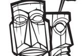 Coloriage Volcan En éruption Hawaiian Tiki Clip Art Clipart Panda Free Clipart