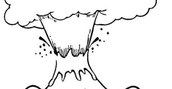 Coloriage Volcans Imprimer Coloriage Volcan En éruption