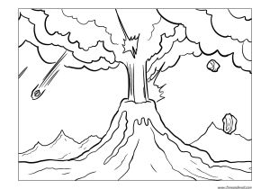 Coloriage Volcans Imprimer Volcan 21 Nature – Coloriages   Imprimer
