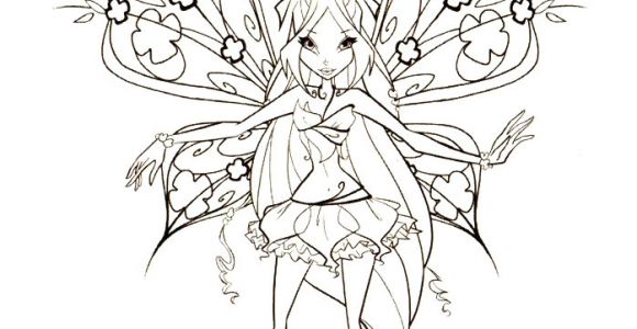 Coloriage Winx Club Enchantix Coloriage De Winx Bloomix A Imprimer