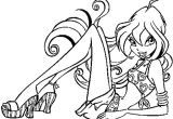Coloriage Winx En Ligne Coloriage Winx Bloom En Ligne Gratuit   Imprimer