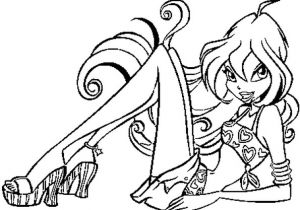 Coloriage Winx En Ligne Coloriage Winx Bloom En Ligne Gratuit   Imprimer