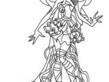 Coloriage Winx Harmonix Bloom Transformation Bloomix Coloring Page