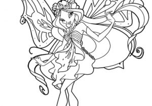 Coloriage Winx Stella Free Winx Club Enchantix Colouring Pages