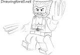Coloriage Wolverine Lego How to Draw Lego Wolverine