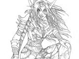 Coloriage World Of Warcraft World Of Warcraft Mmo Gamer Chick