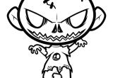 Coloriage Zombie à Imprimer Dessin Facile Zombie
