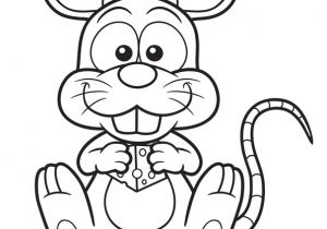 Coloriages Avec La souris Petite souris Mangeant Du Fromage Avec Ses Grandes Dents