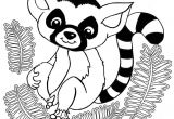 Coloriages D Animaux De La Savane Coloriage D Un Mignon Bébé Lémurien