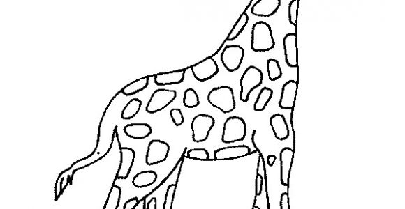 Coloriages D Animaux De La Savane Dessin   Colorier D Une Belle Girafe …