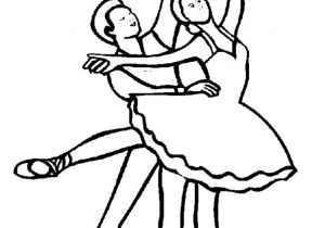 Coloriages De Ballerina Un Couple De Danseurs Dans Leur Magnifique Costume Entrain D