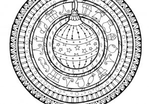 Coloriages De Noel Hugo L Escargot Dessin   Colorier D Un Mandala Boule De No L