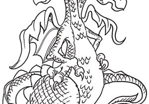 Coloriages Dragons à Imprimer Dessin Dragon Feroce