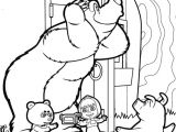 Coloriages Masha Et Michka Coloriage Masha and the Bear Page Download Gambar Sketch