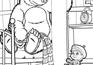 Coloriages Masha Et Michka Coloriage Masha Et Michka Noel