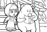 Coloriages Masha Et Michka Coloriage Masha Michka A Imprimer Coloriage Masha Et