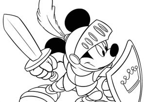 Coloriages Mickey Gratuits Imprimer Coloriage Mickey Mouse Le Chevalier Dessin Gratuit à Imprimer