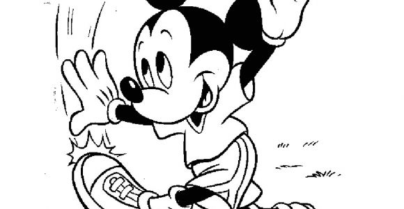 Coloriages Mickey Gratuits Imprimer Mickey Foot Coloriage Mickey Coloriages Pour Enfants