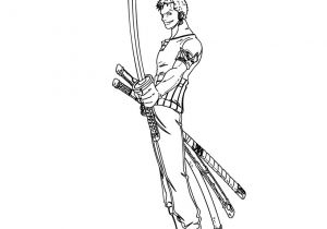 Coloriages One Piece Zoro Coloriages Coloriage Zoro Fr Hellokids