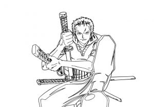 Coloriages One Piece Zoro Coloriages Zoro à Colorier Fr Hellokids