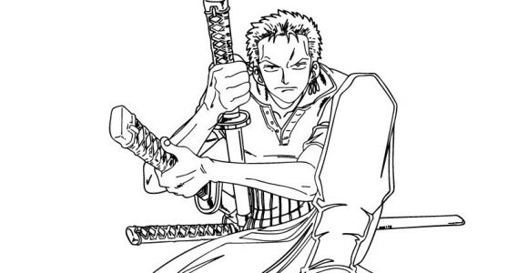 Coloriages One Piece Zoro Coloriages Zoro à Colorier Fr Hellokids