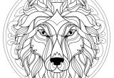 Coloriages Pour Enfants Net Mandala Gratuit Tete Loup Coloriage Mandalas