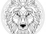 Coloriages Pour Enfants Net Mandala Gratuit Tete Loup Coloriage Mandalas