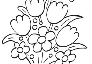 Coloriages Sur Les Fleurs Pour Enfant Coloriage à Imprimer Bouquet De Fleurs Et Papillons