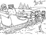 Coloriages Traineau Pere Noel A Imprimer Coloriage Pere Noel Dans son Traineau
