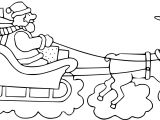 Coloriages Traineau Pere Noel A Imprimer Coloriage Pere Noel Dans son Traineau