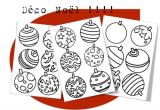Deco De Noel Coloriage Décoration De No L Boule De Gomme Graphisme