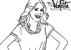 Des Coloriage De Violetta Coloriage Violetta Heureuse   Imprimer Sur Coloriages Fo