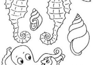 Dessin A Colorier Animaux De La Mer Coloriages Mer Et Poissons Page 19 Animaux