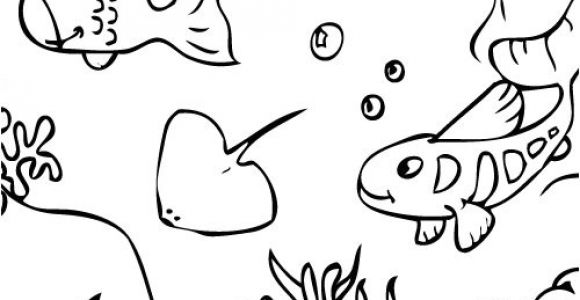 Dessin A Colorier Animaux De La Mer L Univers Marin En Coloriage En Ligne Ou Coloriage   Imprimer