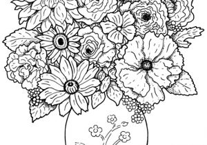 Dessin A Colorier Fleur Adulte Coloriage Adulte Bouquet De Fleurs