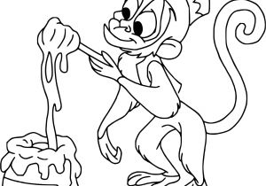 Dessin Coloriage Aladdin Coloriage Abu Le Singe De Aladdin Aime Le Miel Dessin