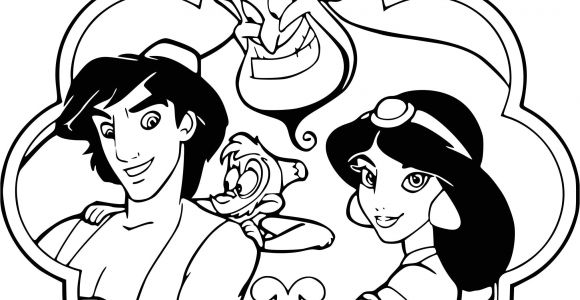 Dessin Coloriage Aladdin Coloriage Aladdin Coloriage Aladdin Jasmine Genie Abu Dessin