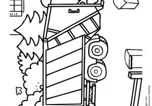 Dessin Coloriage Camion Poubelle Coloriage Dessin De Trois Hommes Déchargeant Un Camion Poubelle