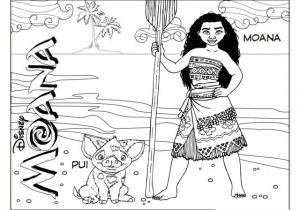 Dessin Coloriage De Vaiana Coloriage Princesse Vaiana Moana Waialiki Et Pui Pig Dessin