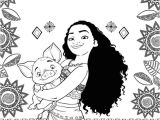 Dessin Coloriage De Vaiana Coloriages Gratuits   Imprimer Vaiana Et Maui