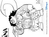 Dessin Coloriage De Vaiana Dessin   Colorier Vaiana La Légende Du Bout Du Monde Maui Et son
