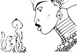 Dessin Coloriage Kirikou Coloriage Kirikou Et La sorci¨re   Imprimer Sur Coloriages Fo