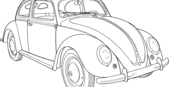 Dessin Coloriage Porsche Coccinelle Voiture Coloriage