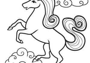 Dessin Coloriage Snoopy A Colorier Dessin D Une Belle Licorne Debout Avec Des Nuages   L