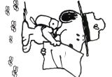 Dessin Coloriage Snoopy Snoopy with Map Peanuts Gang Coloring Book Page Printable