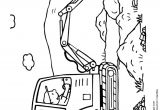 Dessin Coloriage Tractopelle Coloriage D Un Engin De Chantier La Pelleteuse