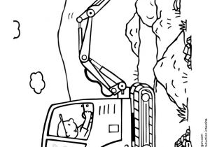 Dessin Coloriage Tractopelle Coloriage D Un Engin De Chantier La Pelleteuse